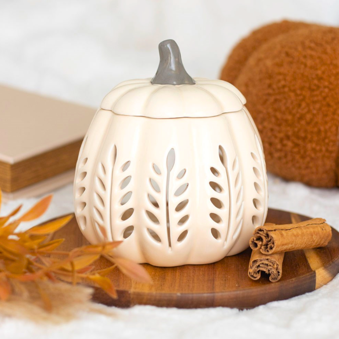 Leaf Cut Out Pumpkin Wax Melt Burner