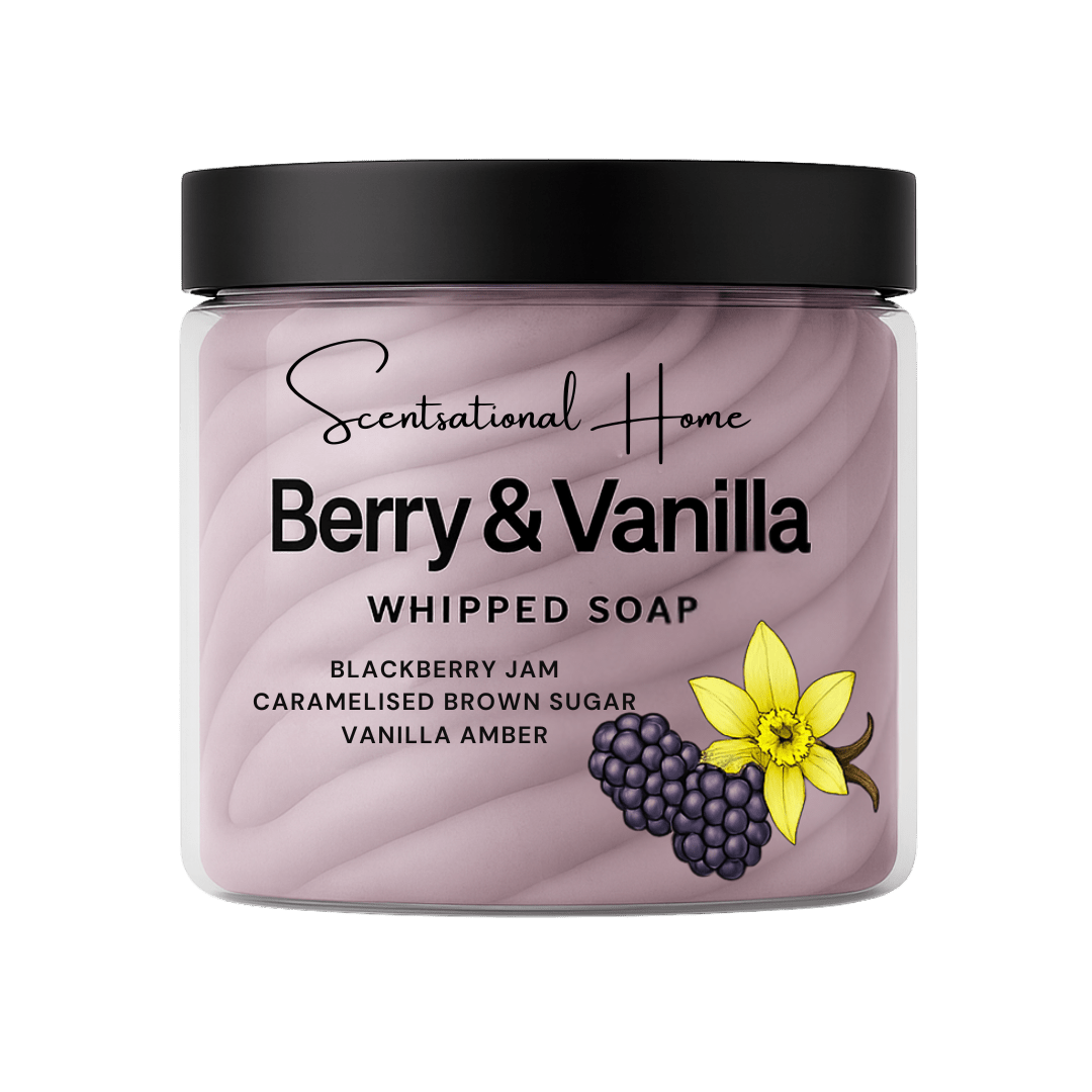 Berry & Vanilla Whipped Soap - Scentsational Home
