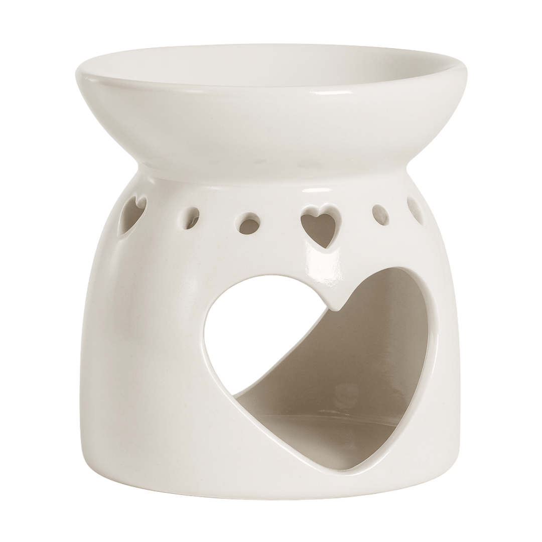 Ceramic Heart Tealight Wax Melt Burner - Scentsational Home