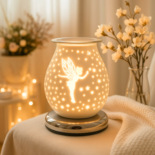 Fairy White Satin 3D Electric Wax Melt Burner