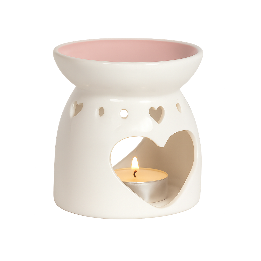 Ceramic Heart Tealight Wax Melt Burner