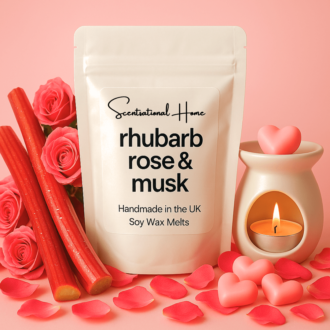 M.B Rhubarb & Rose Inspired Wax Melts - Scentsational Home