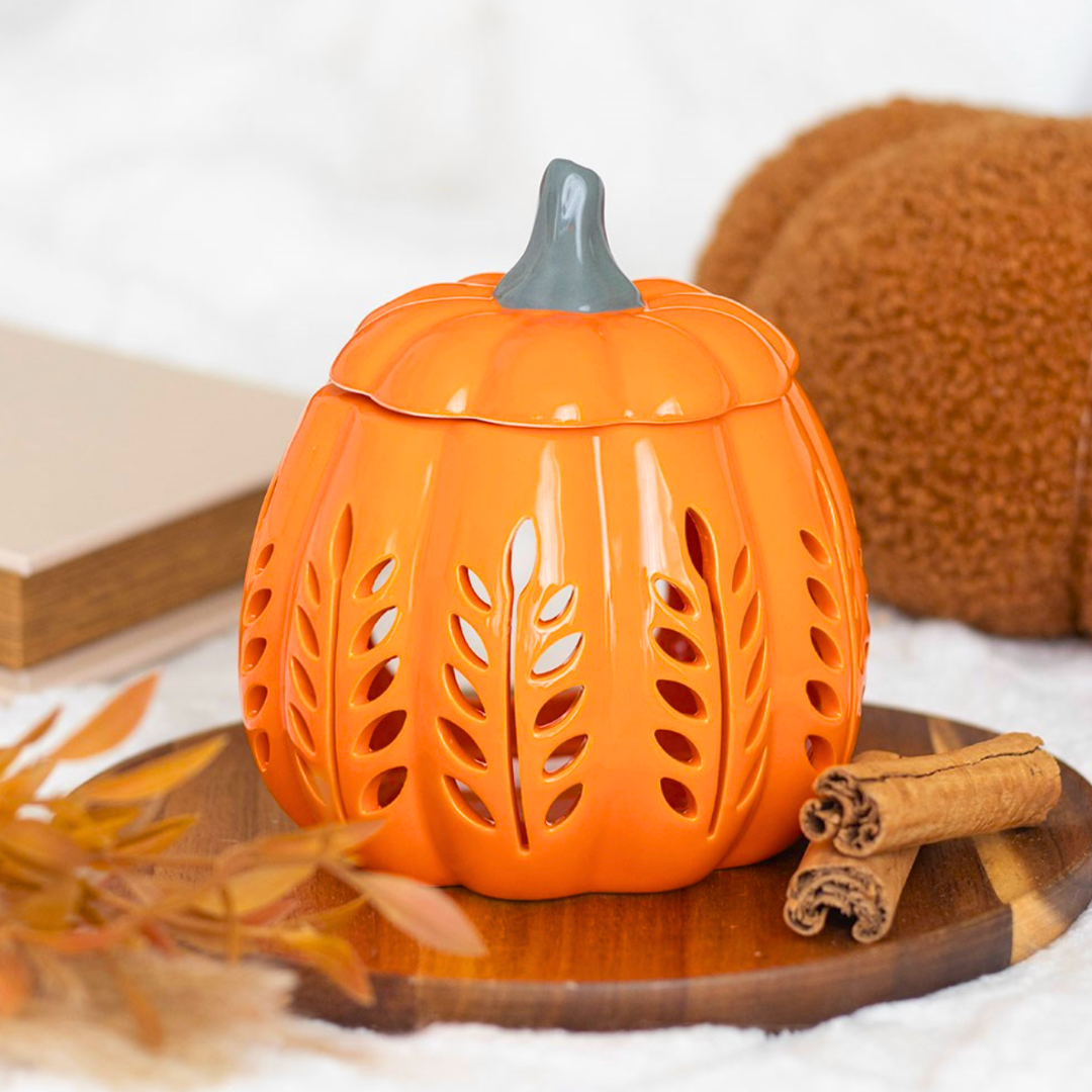 Leaf Cut Out Pumpkin Wax Melt Burner