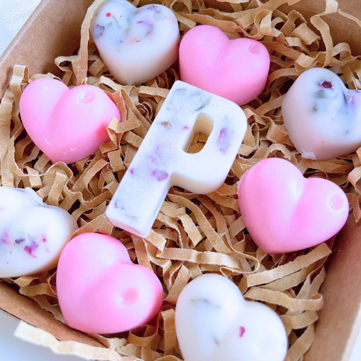 Personalised Love Heart Wax Melts - Pink - Scentsational Home