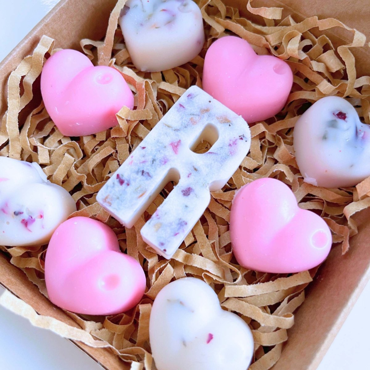 Personalised Love Heart Wax Melts - Pink - Scentsational Home