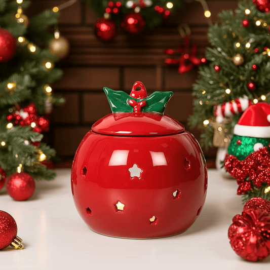 Red Bauble Wax Burner - Scentsational Home