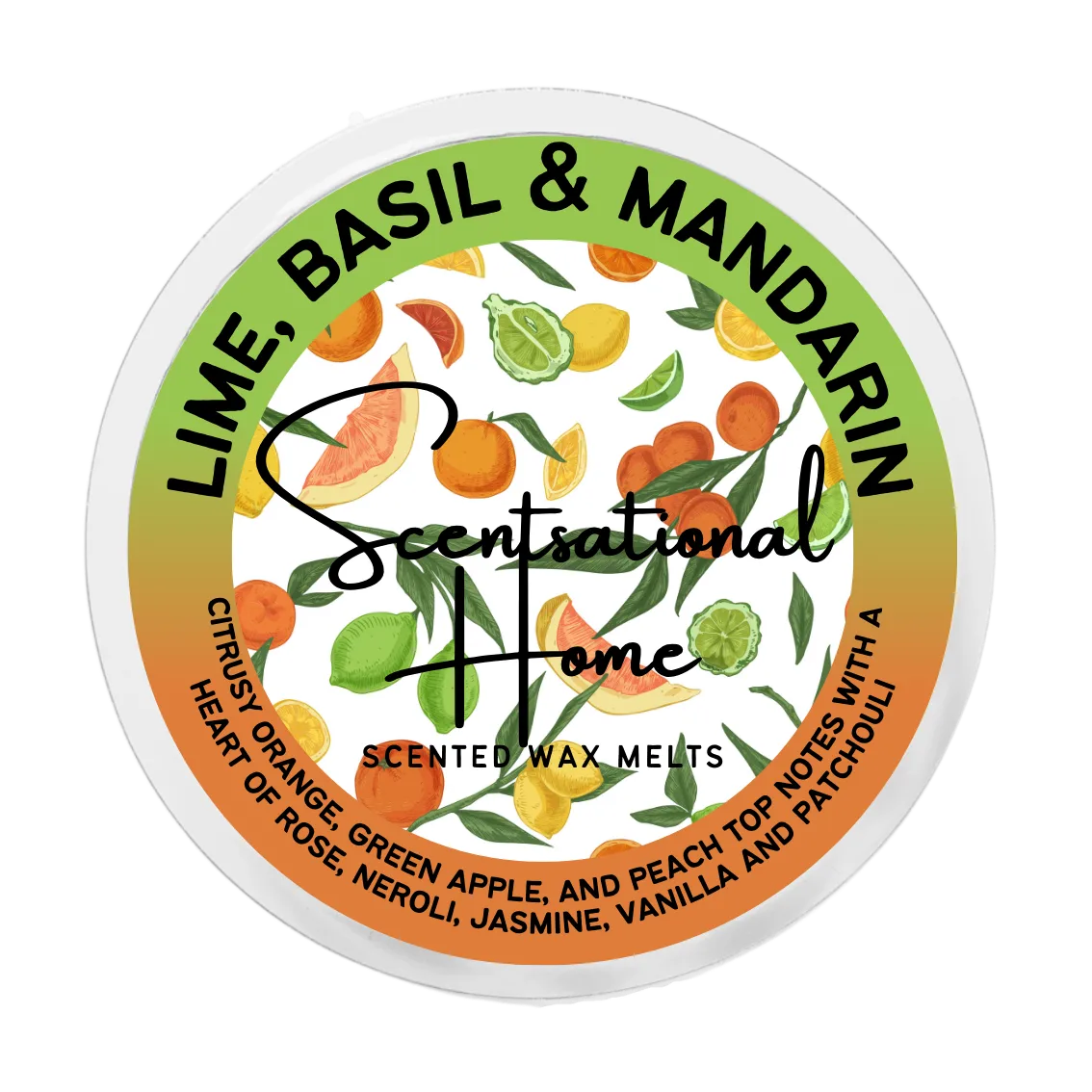 Lime, Basil & Mandarin Wax Melt