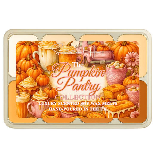  Soy wax melts in 8 autumn pumpkin scents hand-poured in the UK.