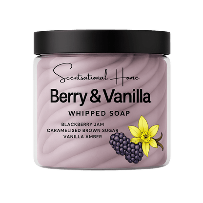 Berry & Vanilla Whipped Soap - Scentsational Home