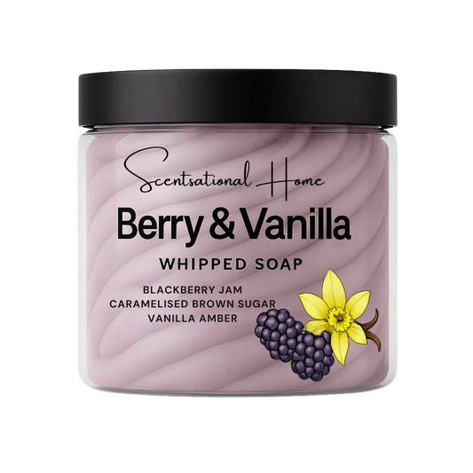 Berry & Vanilla Whipped Soap