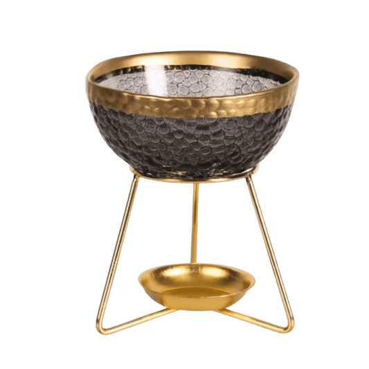 Black Bowl Glass Wax Melt Burner - Scentsational Home