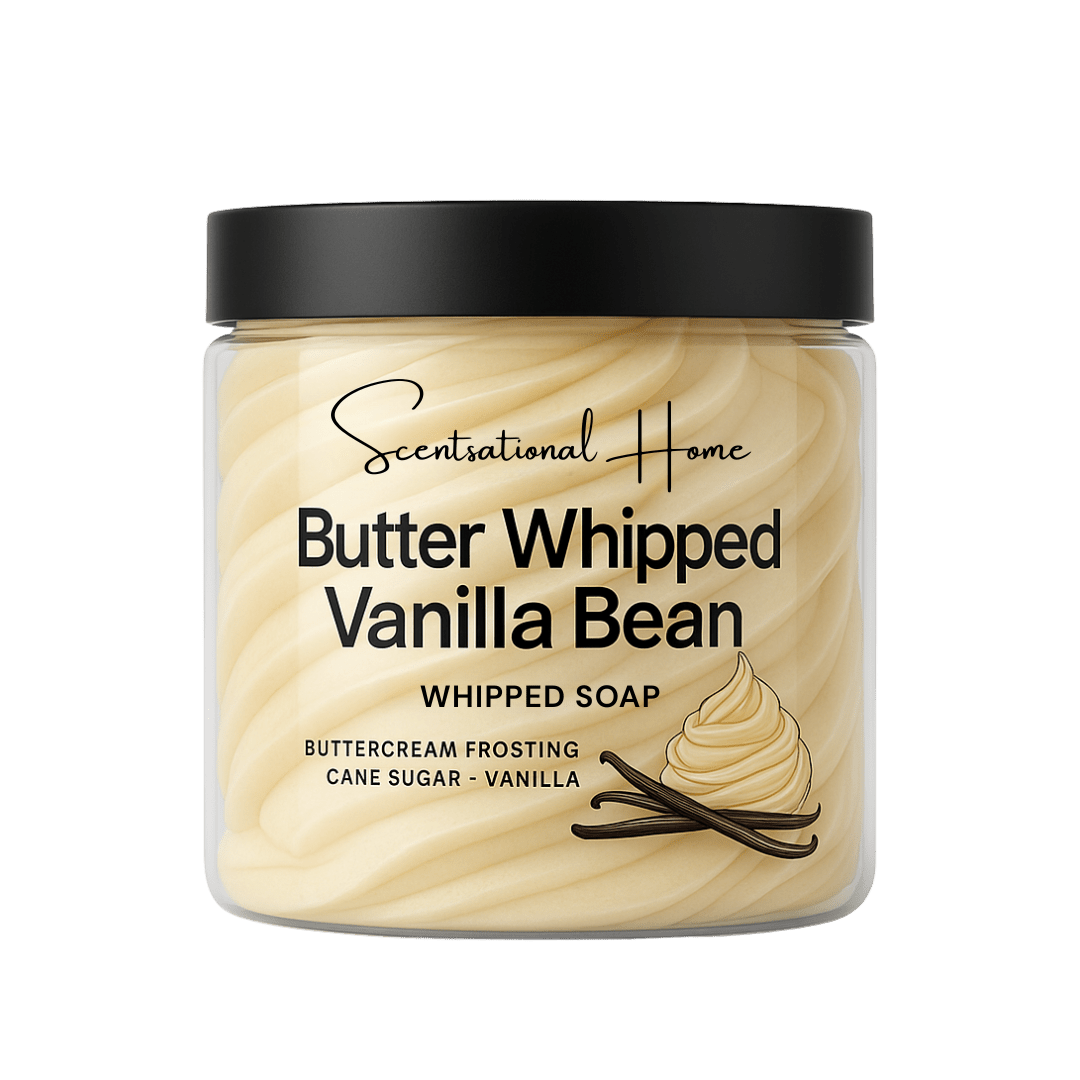 Butter Cream Vanilla Bean Whipped Soap - Scentsational Home