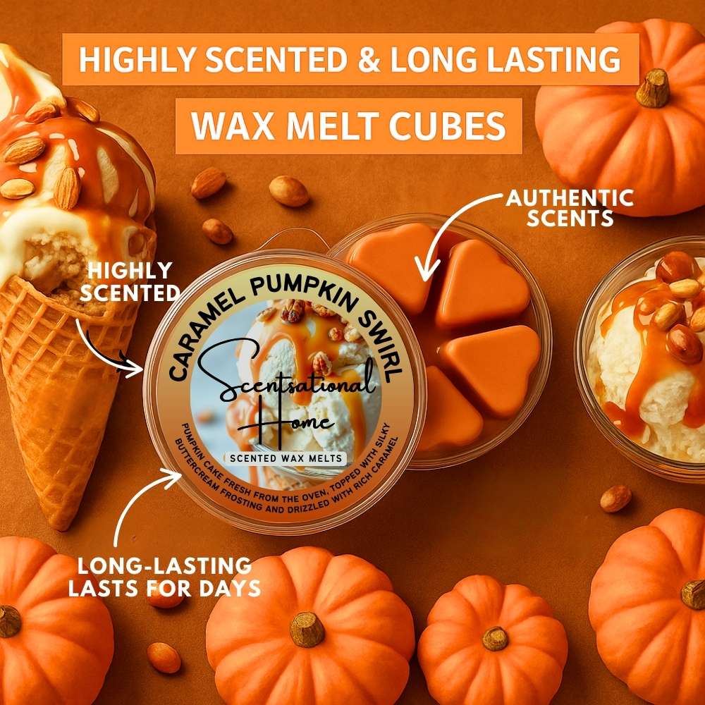 Caramel Pumpkin Swirl Wax Melts - Scentsational Home
