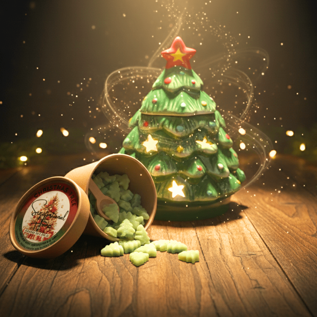 Christmas Tree Wax Melts with Tree Wax Warmer Gift Set - Scentsational Home