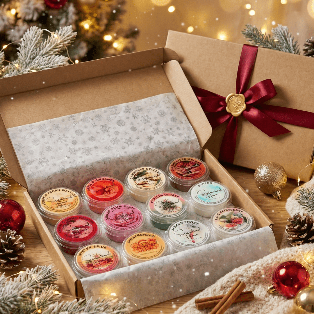 Christmas Wax Melt Collection Box | 12 Festive Scents | Limited Edition Gift Box - Scentsational Home