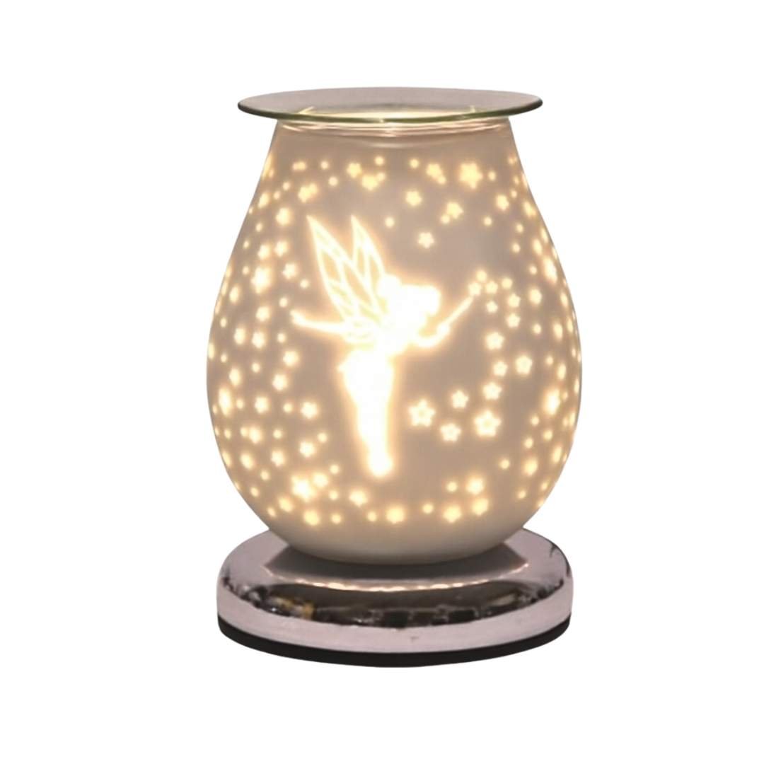 Fairy White Satin 3D Electric Wax Melt Burner - Scentsational Home