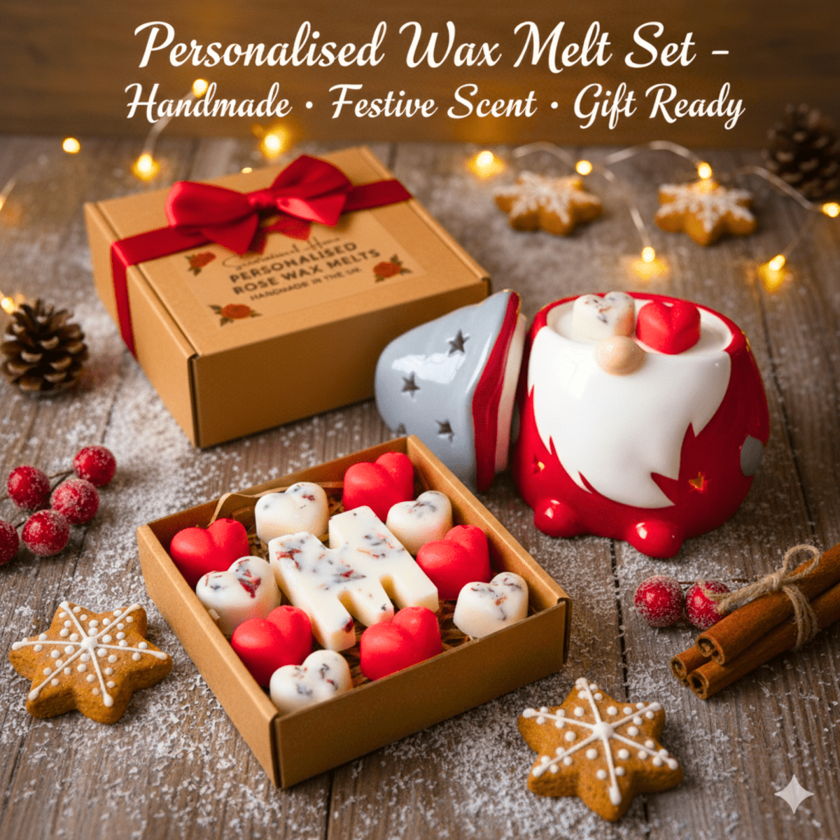 Gift Set: Personalised Wax Melts with Wax Warmer - Scentsational Home