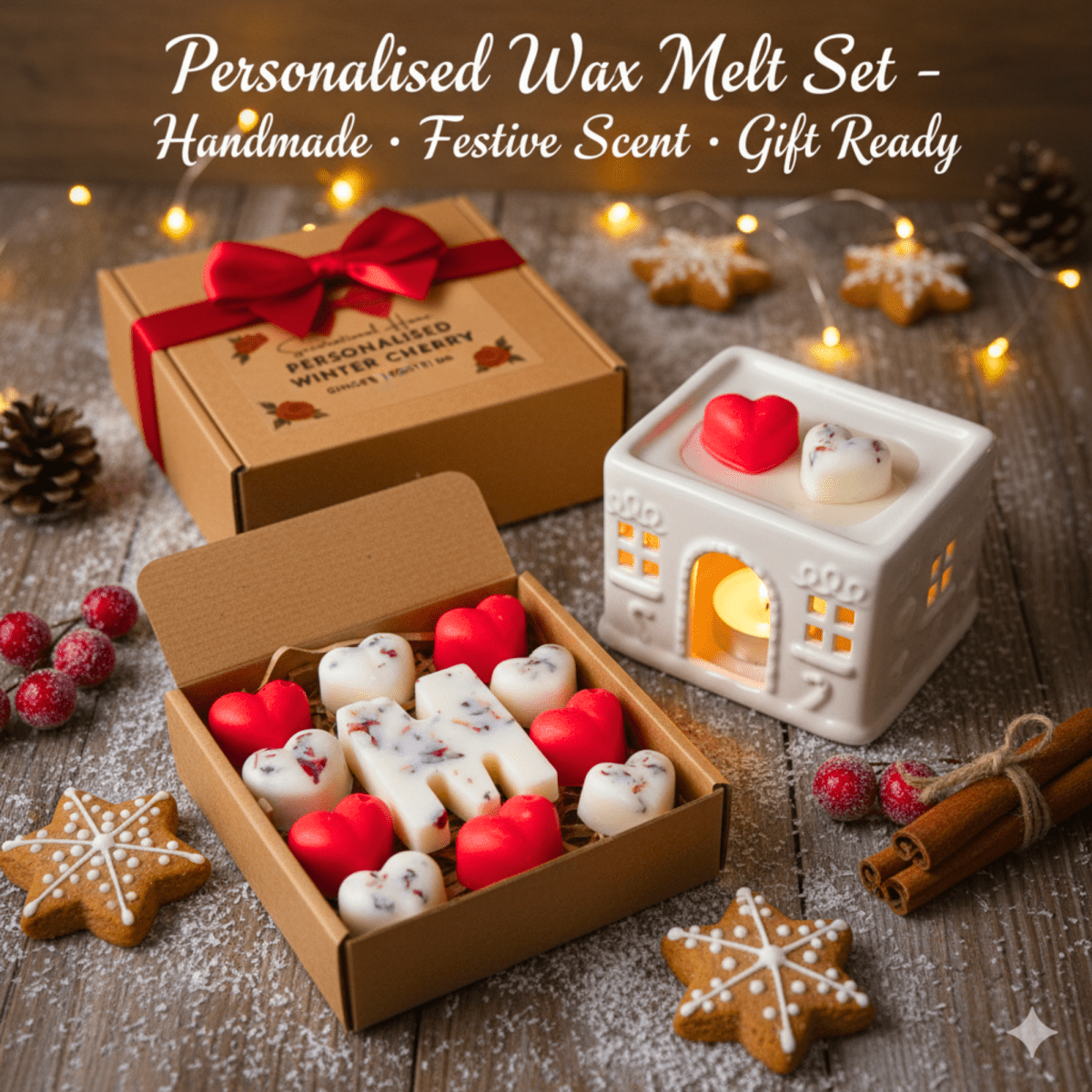 Gift Set: Personalised Wax Melts with Wax Warmer - Scentsational Home
