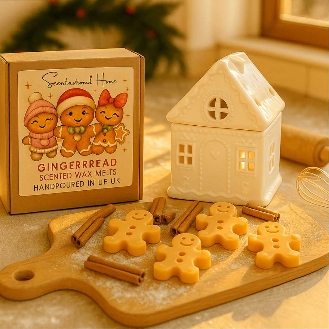 Gingerbread Wax Melts with House Wax Warmer - Scentsational Home