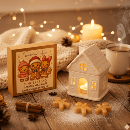 Gingerbread Wax Melts with House Wax Warmer - Scentsational Home