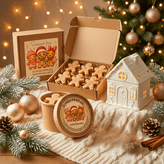 Gingerbread Wax Melts with Wax Warmer Gift Set - Scentsational Home
