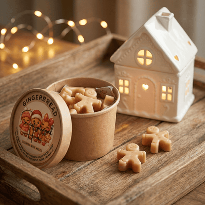 Gingerbread Wax Melts with Wax Warmer Gift Set - Scentsational Home