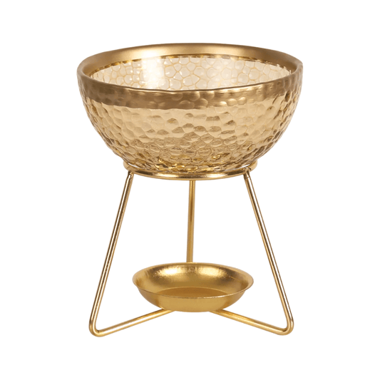 Gold Bowl Glass Wax Melt Burner - Scentsational Home