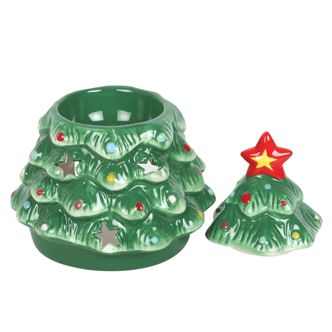 Green Christmas Tree Wax Burner - Scentsational Home