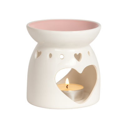 Ceramic Heart Tealight Wax Melt Burner