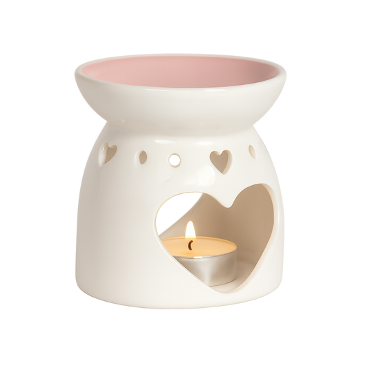 Ceramic Heart Tealight Wax Melt Burner