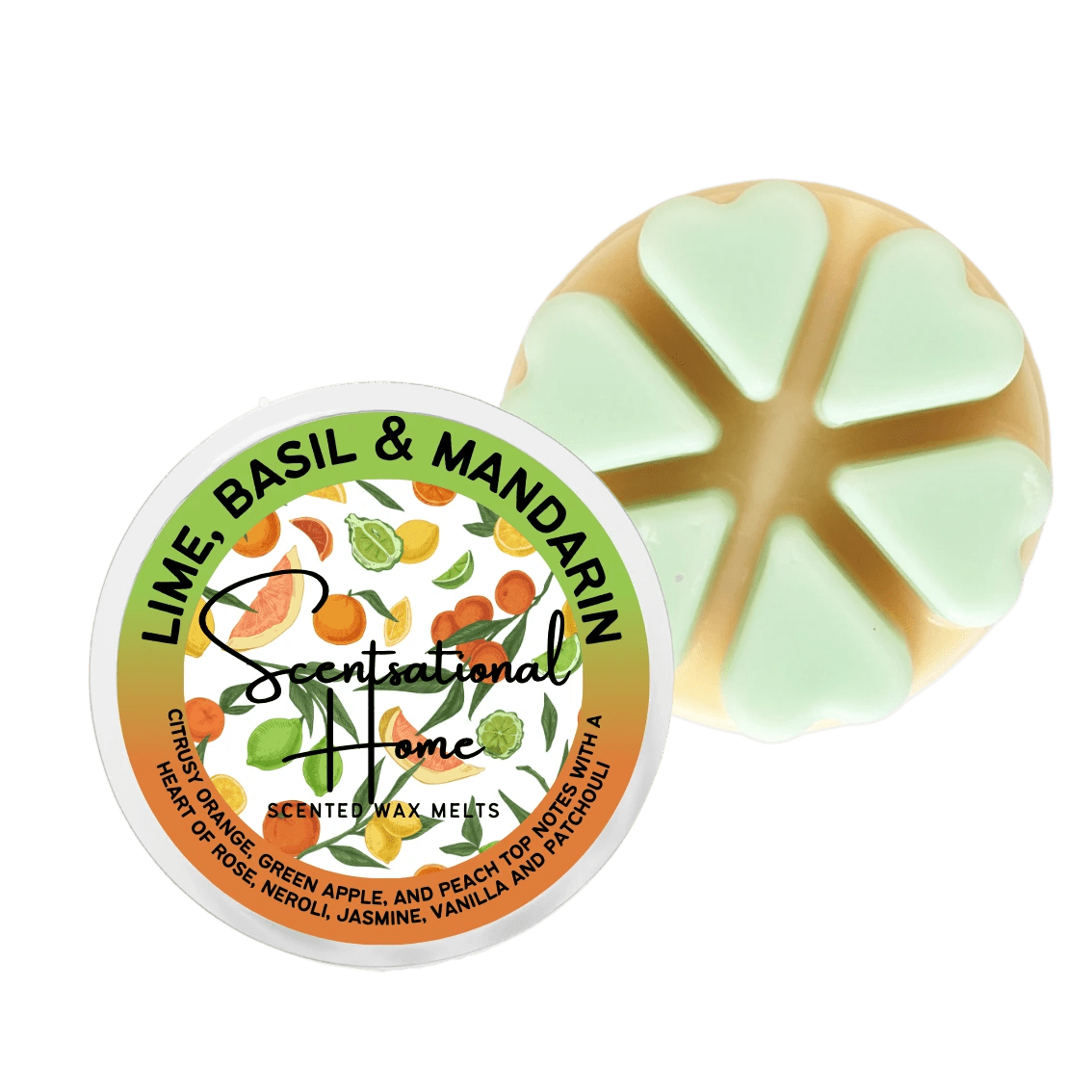 Lime, Basil & Mandarin Wax Melt - Scentsational Home