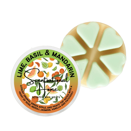 Lime, Basil & Mandarin Wax Melt - Scentsational Home
