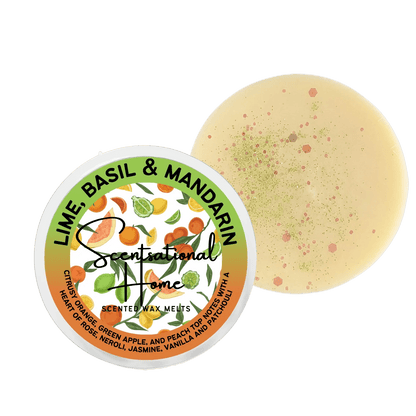 Lime, Basil & Mandarin Wax Melt - Scentsational Home