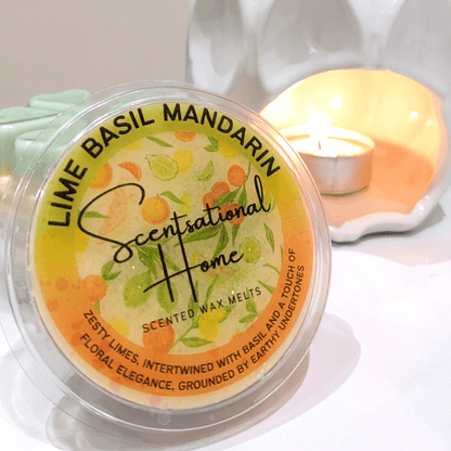 Lime, Basil & Mandarin Wax Melt - Scentsational Home