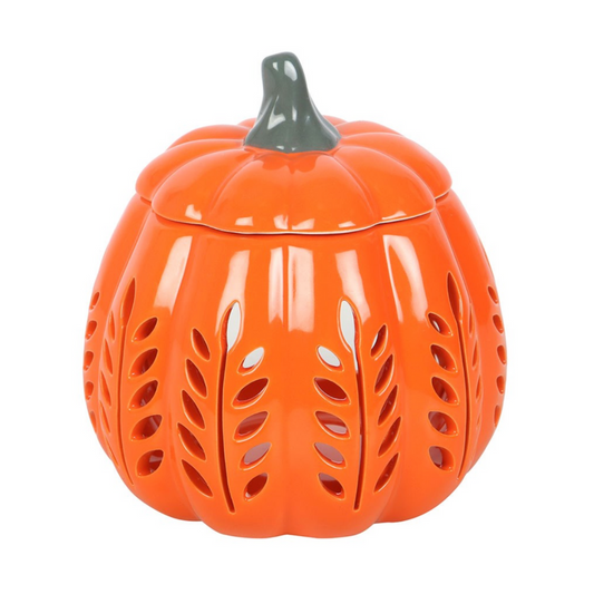 Leaf Cut Out Pumpkin Wax Melt Burner