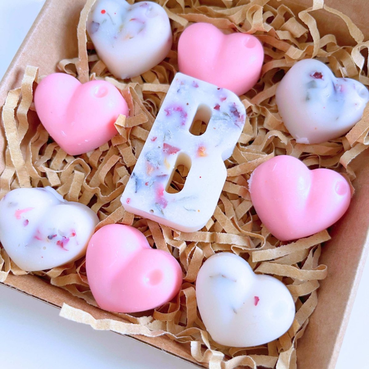 Personalised Love Heart Wax Melts - Pink - Scentsational Home