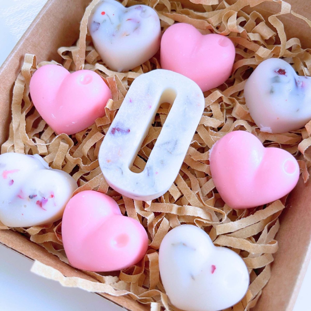 Personalised Love Heart Wax Melts - Pink - Scentsational Home