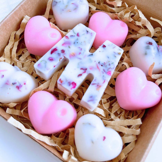 Personalised Love Heart Wax Melts - Pink - Scentsational Home