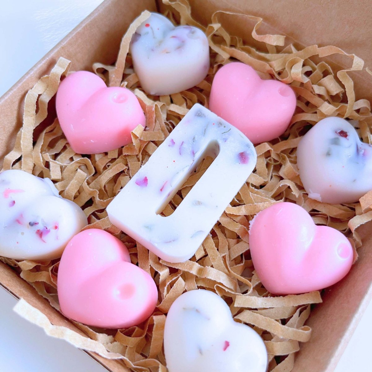 Personalised Love Heart Wax Melts - Pink - Scentsational Home