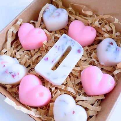 Personalised Love Heart Wax Melts - Pink - Scentsational Home