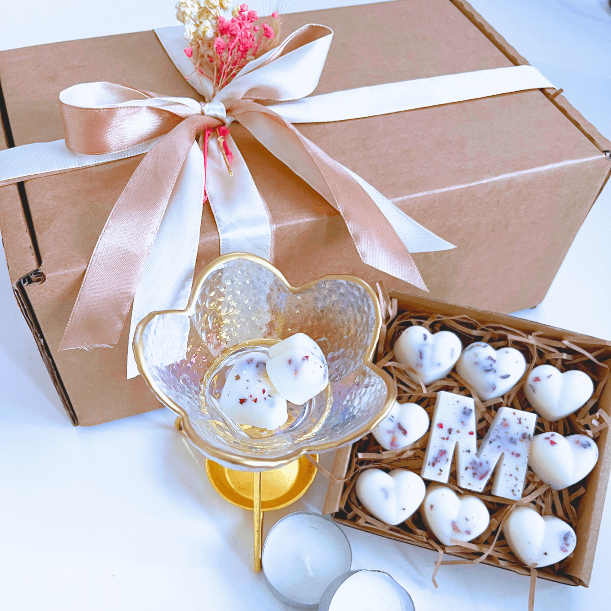 Personalised Love Heart Wax Melts - Pink - Scentsational Home