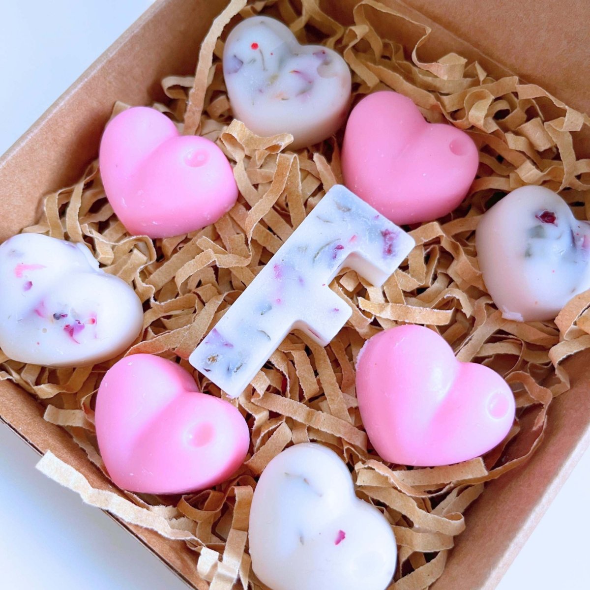 Personalised Love Heart Wax Melts - Pink - Scentsational Home