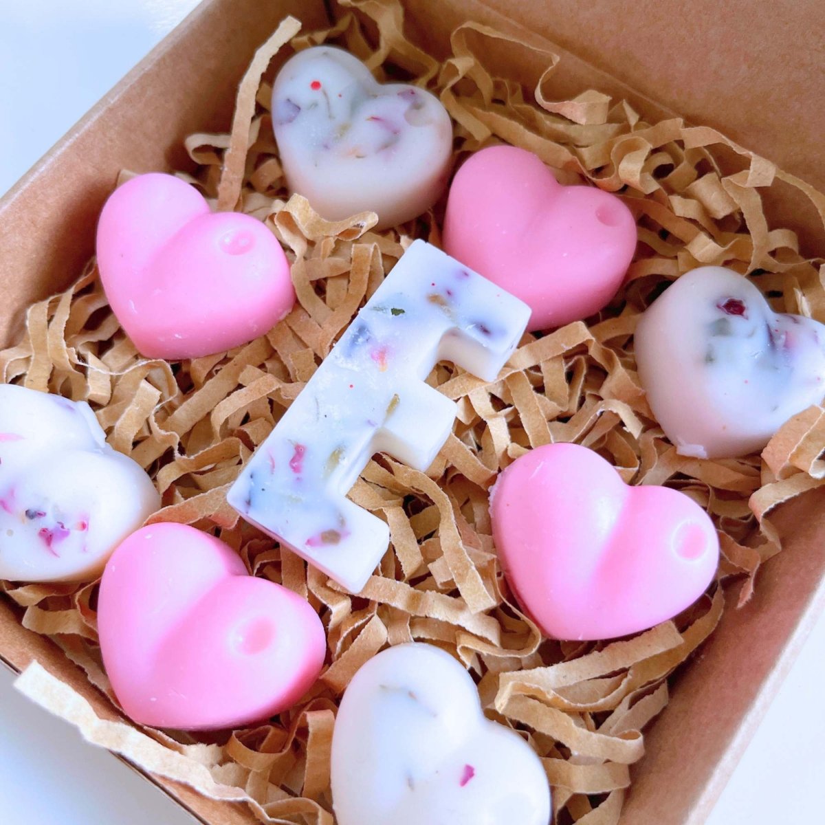 Personalised Love Heart Wax Melts - Pink - Scentsational Home