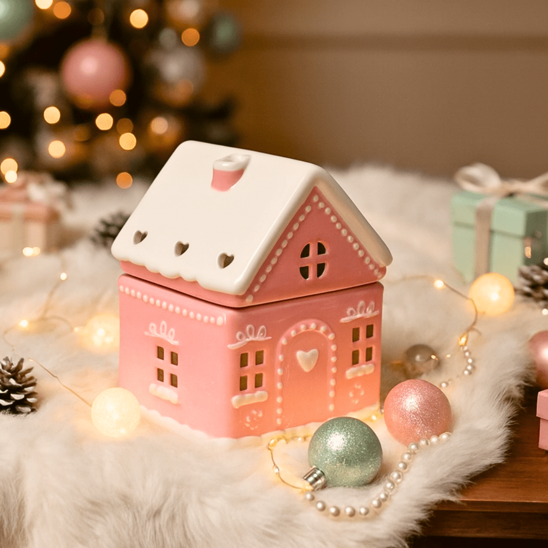 Pink Gingerbread House Burner - Scentsational Home
