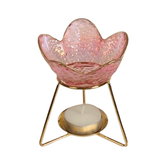 Pink Petal Glass Wax Melt Burner - Scentsational Home