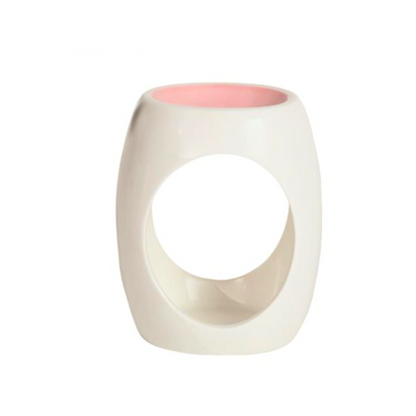 Oval Pink Ceramic Wax Melt Burner