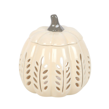 Leaf Cut Out Pumpkin Wax Melt Burner
