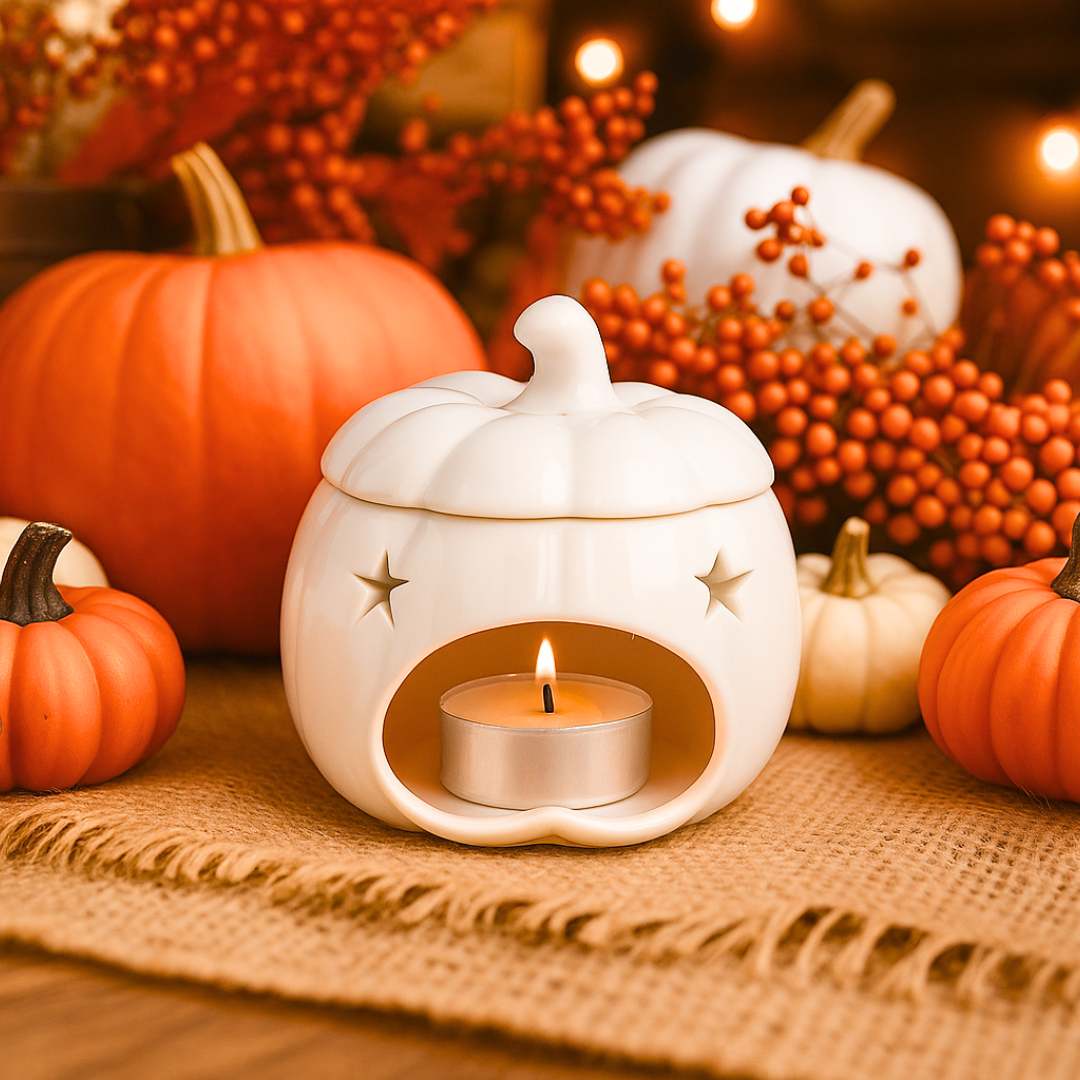 White Pumpkin Wax Burner - Scentsational Home