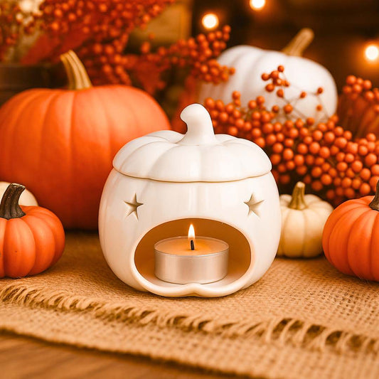 White Pumpkin Wax Burner - Scentsational Home